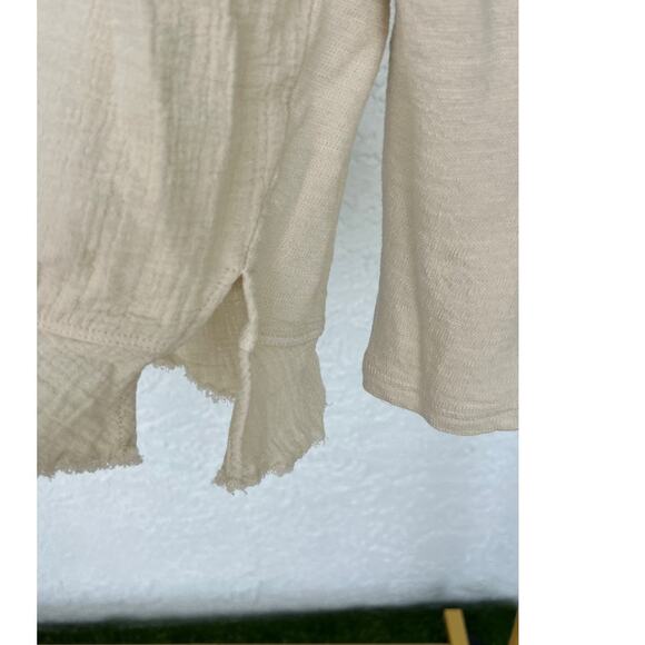 NWT Anthropology by Caite Jonna Top - Size Small Oatmeal Color - Picture 8 of 10